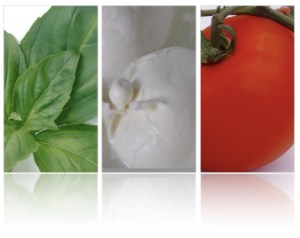 bandiera italiana mozzarella