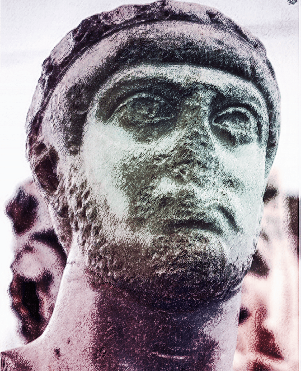 Testa di Graziano imperatore